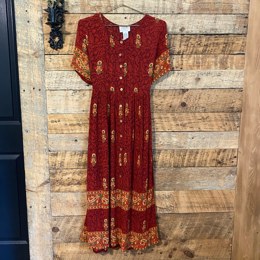 Vintage 90s Boho Maxi Dress